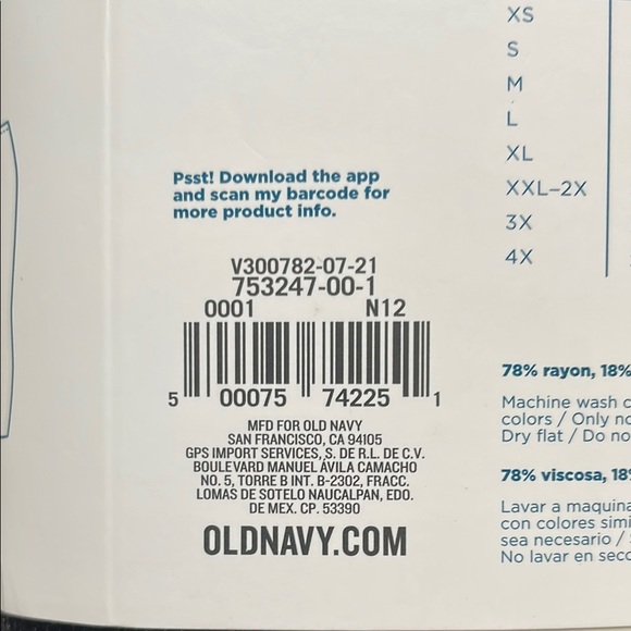 Old Navy Women Size Small High-Rise Leggings - Black with Gold - Picture 3 of 3